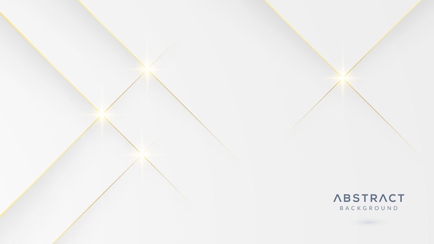 White abstract background with golden lines