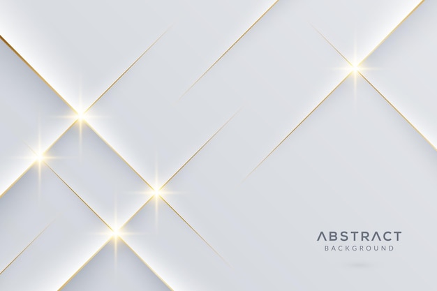 White abstract background with golden lines