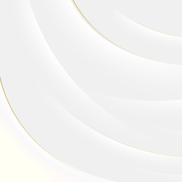 Vector white abstract background with golden lines