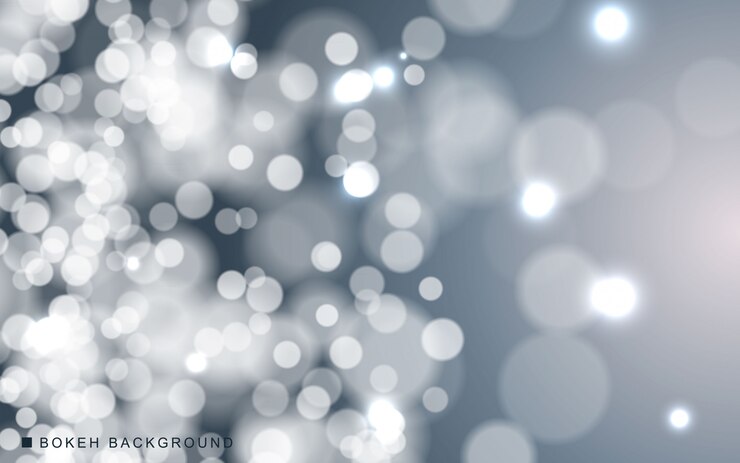 Vector white abstract bokeh background