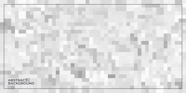 White abstract geometric pixel square tiled mosaic background