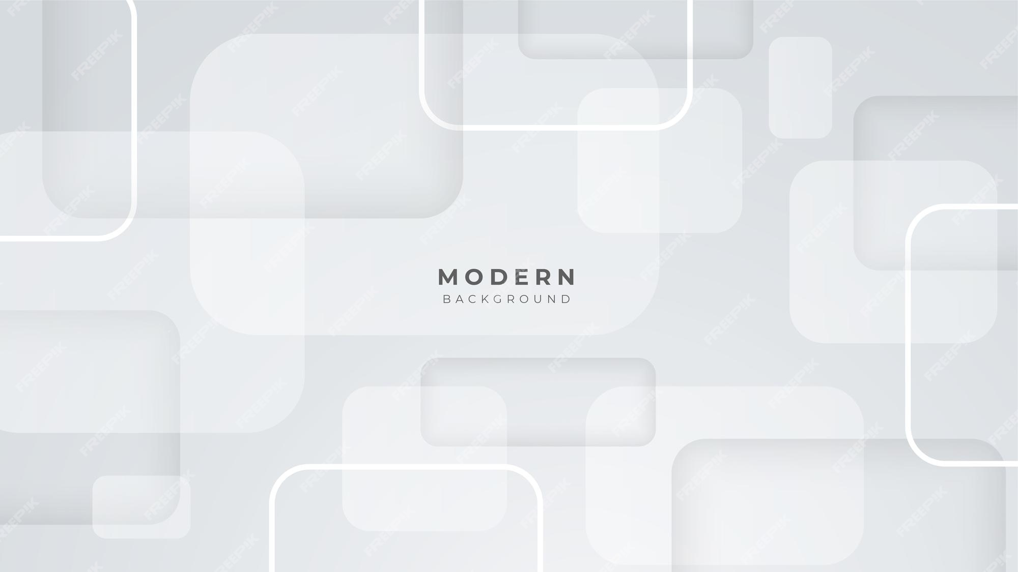 Premium Vector | White abstract geometric vector background