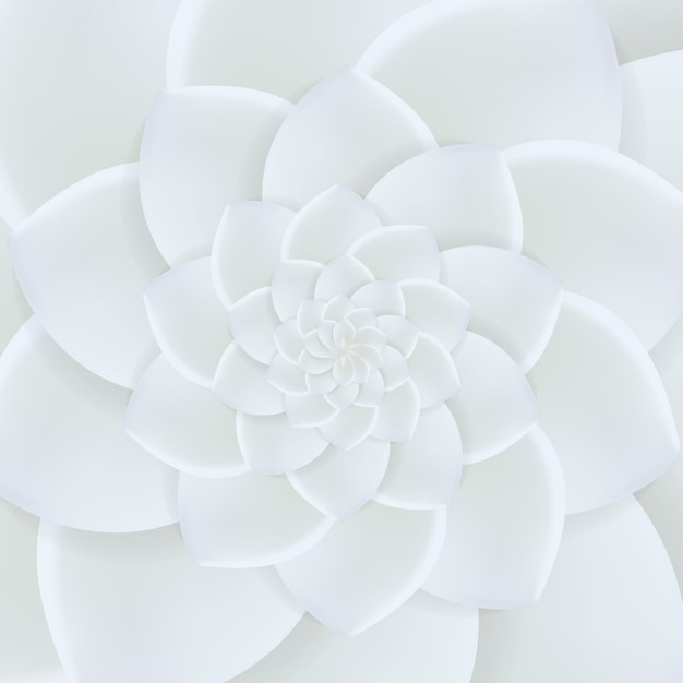 Вектор Белый абстрактный цветок лотоса