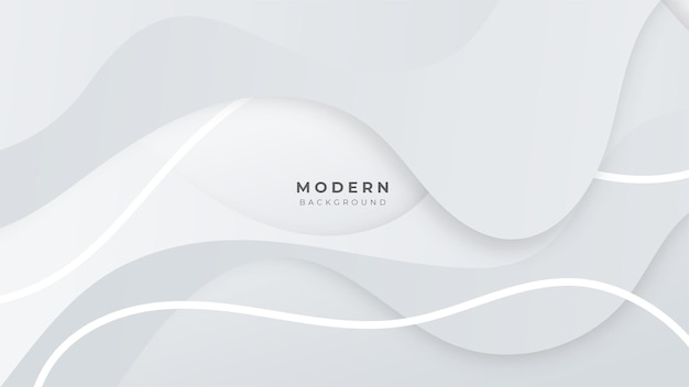 White abstract modern background design designed for poster template on web backdrop