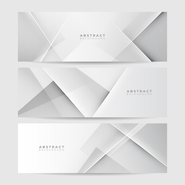 Vector white abstract modern banner background design vector graphic pattern template illustration