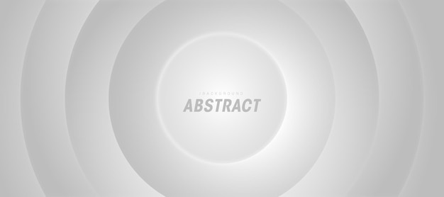 Vector white abstract round gradient background