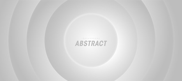 White abstract round gradient background