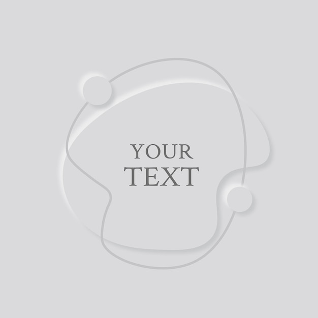 Vector a white abstract shapes with a place your text on it