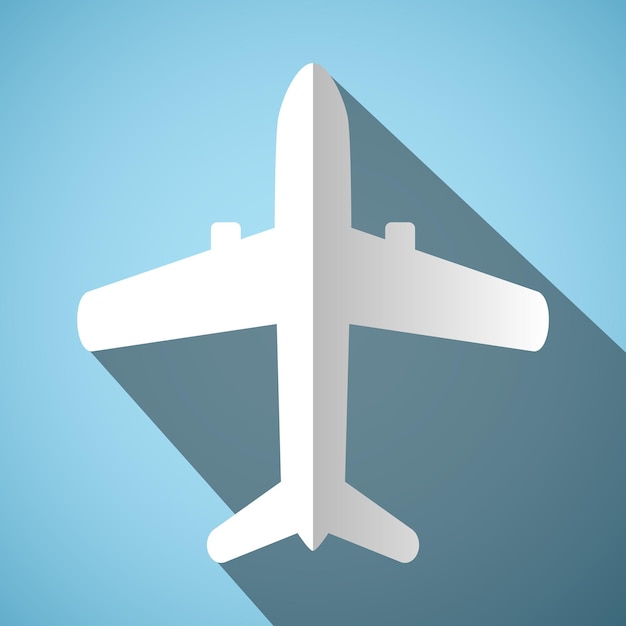 White airplane icon