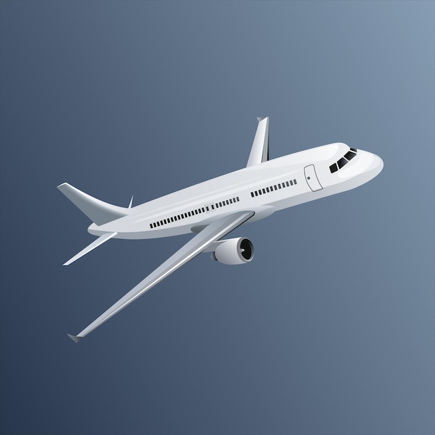 A white airplane