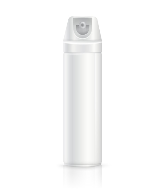 Modello spray repellente per zanzare in alluminio bianco