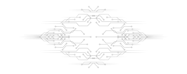 Tecnologia della linea di progettazione del modello di sfondo bianco semplice con spazio per il testo