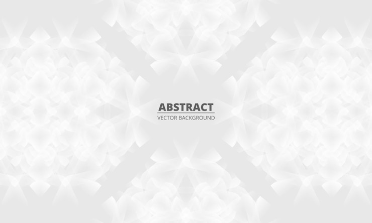 Vector white background with abstract pattern for wedding greeting card cover or brochure