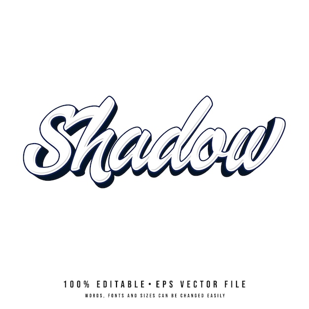 Vector a white background with a blue logo that says shadow shadow