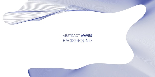 A white background with blue waves and lines