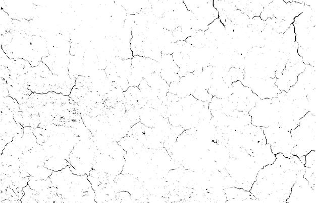 Vector a white background with cracked and cracked paint overlay grunge background effect grunge frame