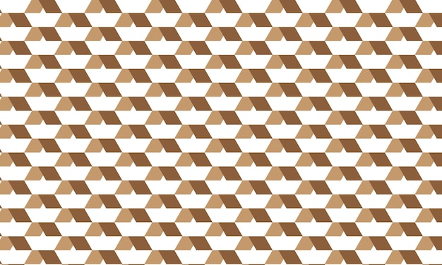 Vector a white background with a geometric pattern of brown squares