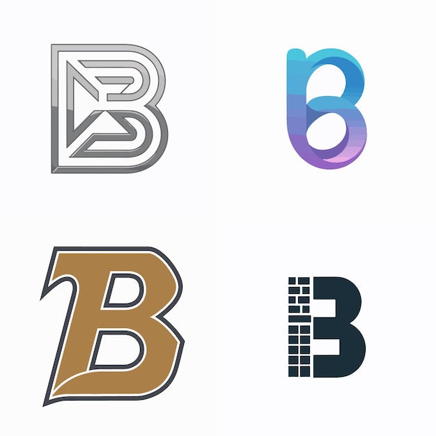 a white background with a gold letter b and b in the middle