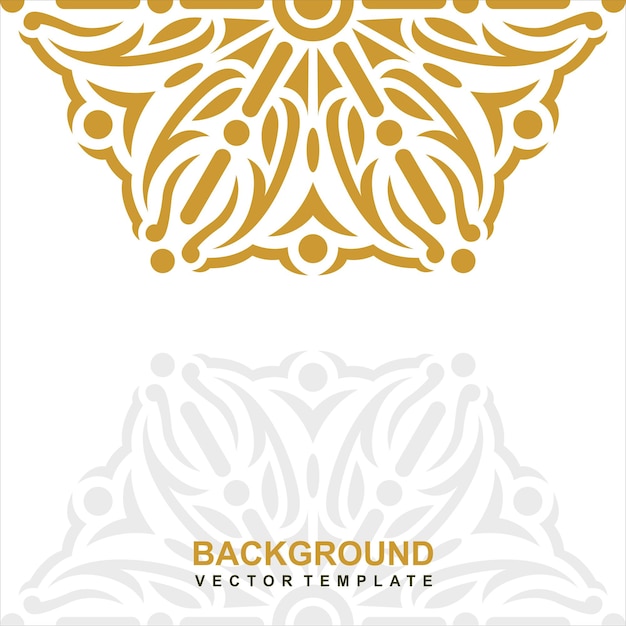 A white background with gold and white text that says background vector template.