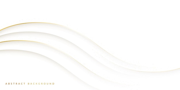 White background with golden lines