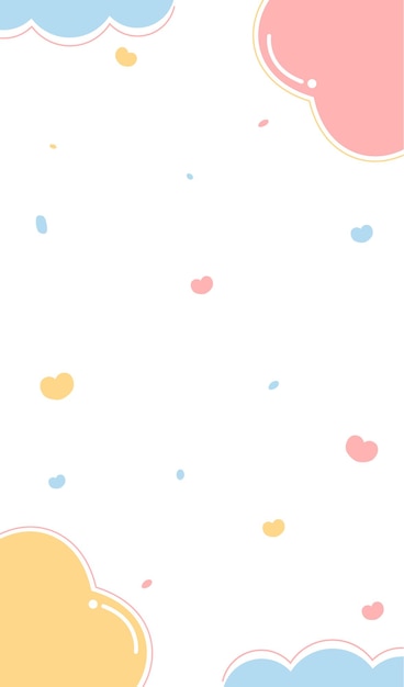 Vector white background with hearts vector