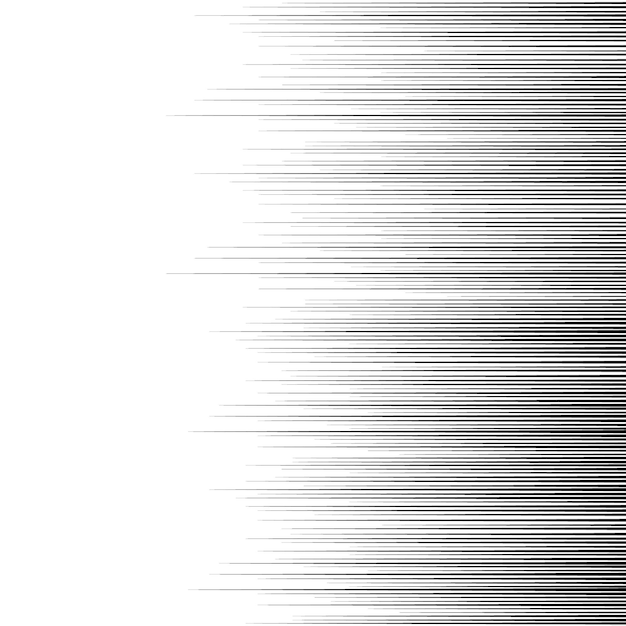 Vector a white background with a horizontal line that shows the lines of different sizes