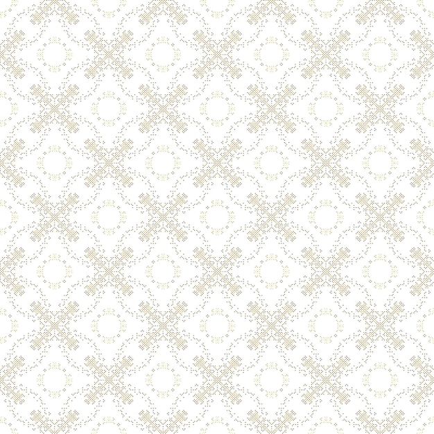 A white background with a pattern of small squares and stars.