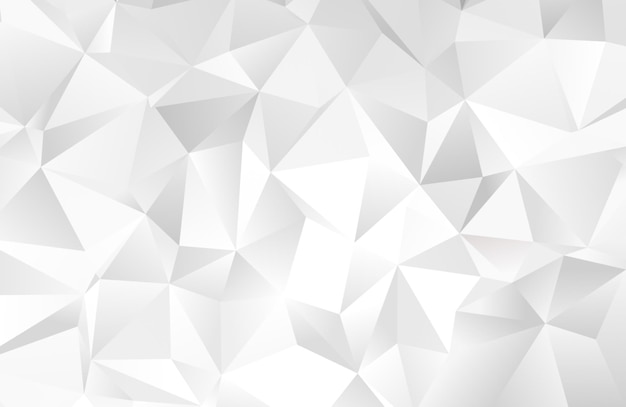 Vector white background with a triangle pattern abstrac low poly