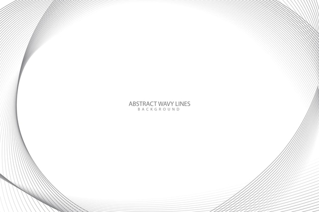 White background with wavy lines and copy space