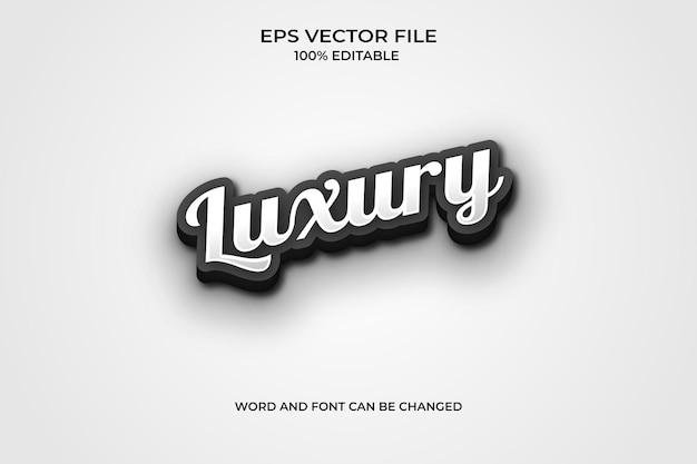 Vector a white background with the word luxury written in black.