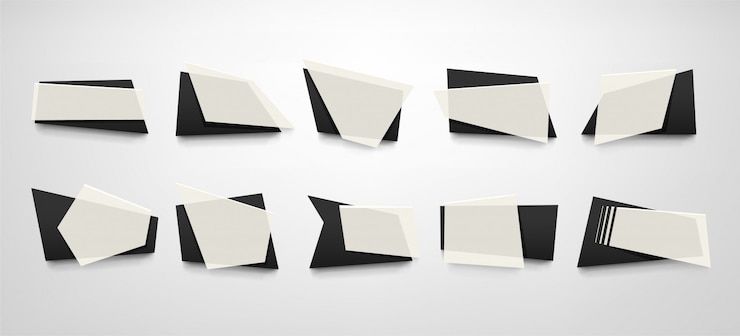 Vector white banners set