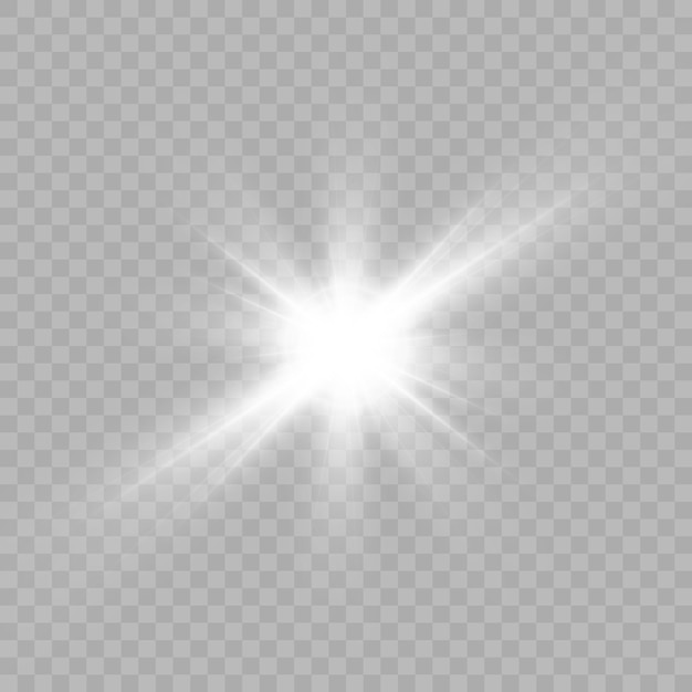 白い美しい光が透明な爆発で爆発するvectorbrightイラストで完璧