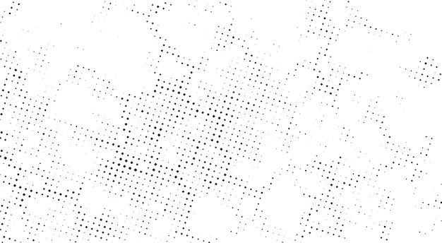 Vector a white and black dotted background with dots vintage dot effect dotted pattern texture grid