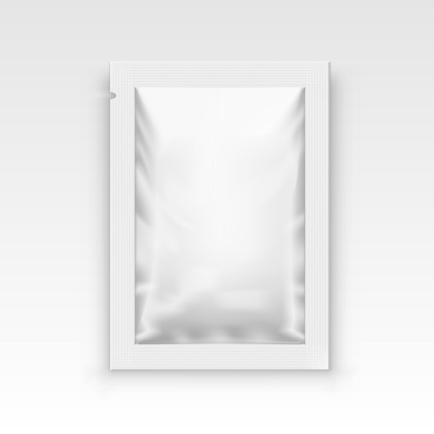 white blank clear sachet for food medical or cosmetics