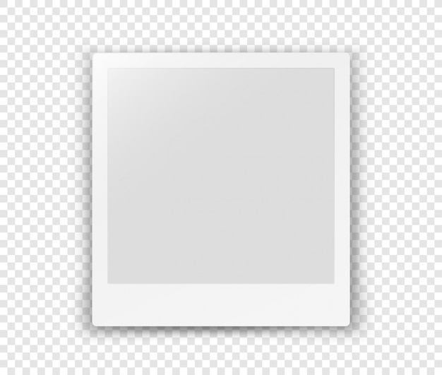 White blank frame isolated on transparent background