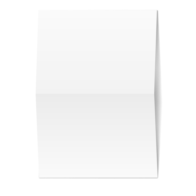 Vector white blank paper illustration