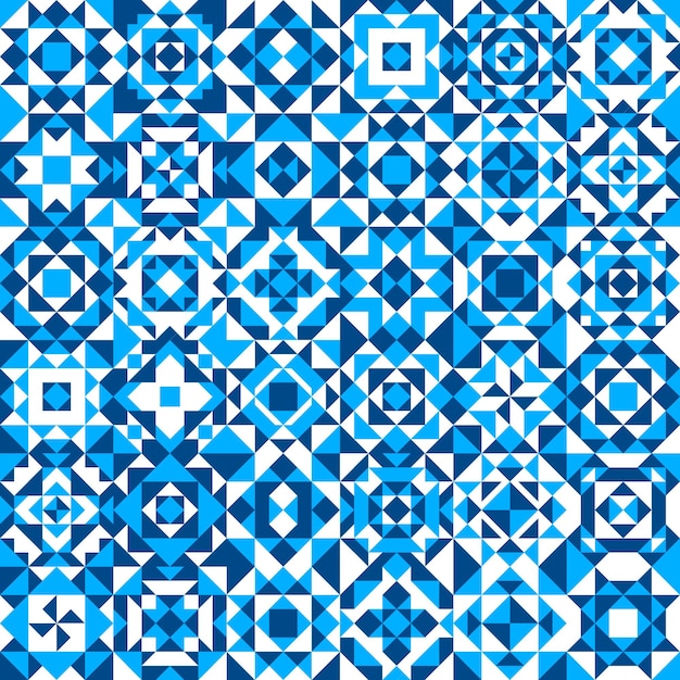 White and blue ceramic tile pattern background