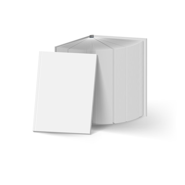 Vector white books