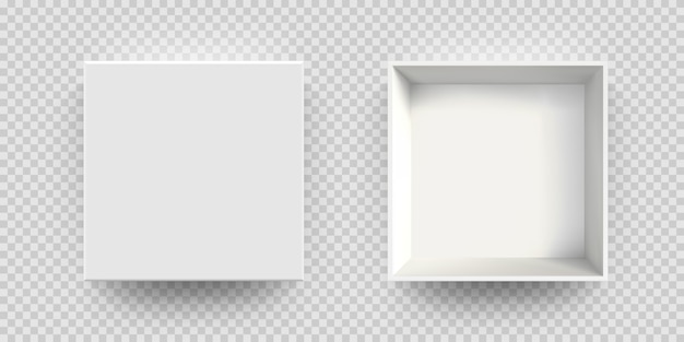 White box mock up vector 3d model