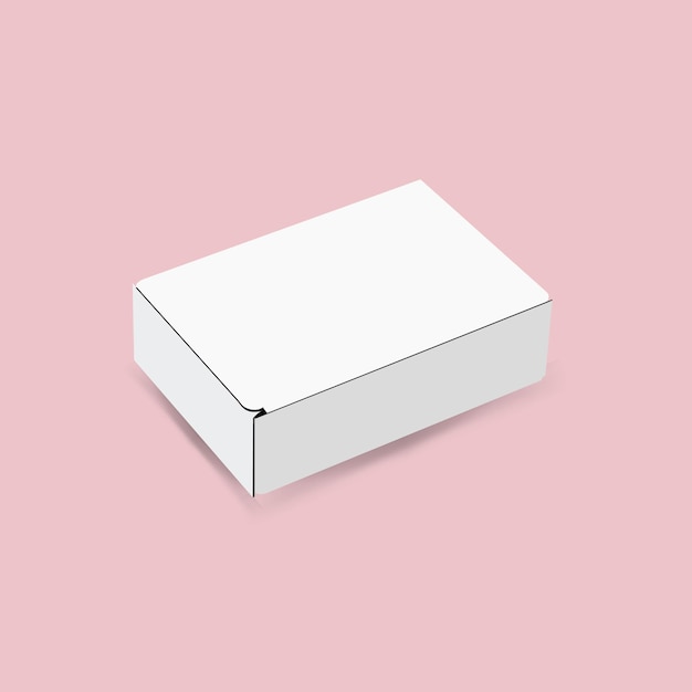 white box template design with vector