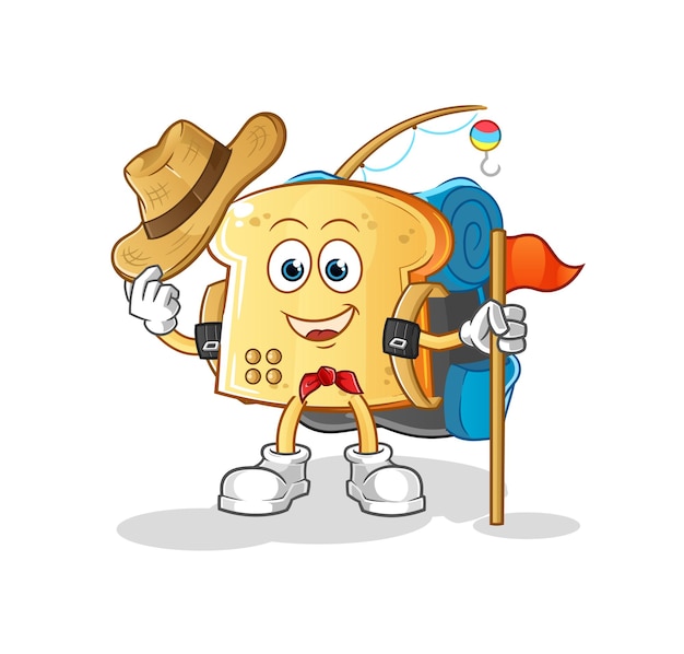 White bread scout vector. cartoon character