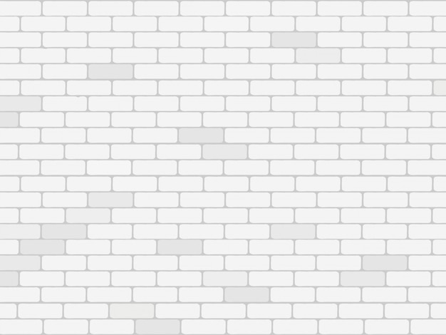 Vector white brick wall background