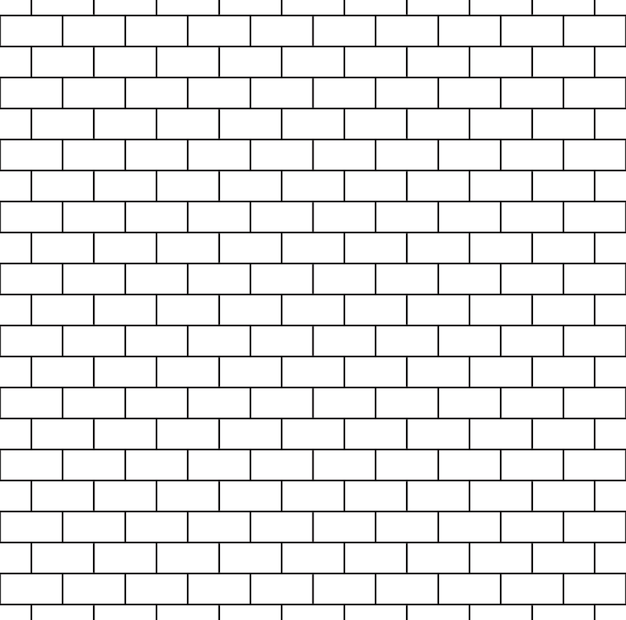 White Brick Wall Seamless Pattern