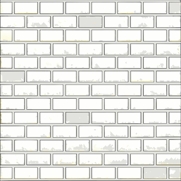 Vector white brick wall texture