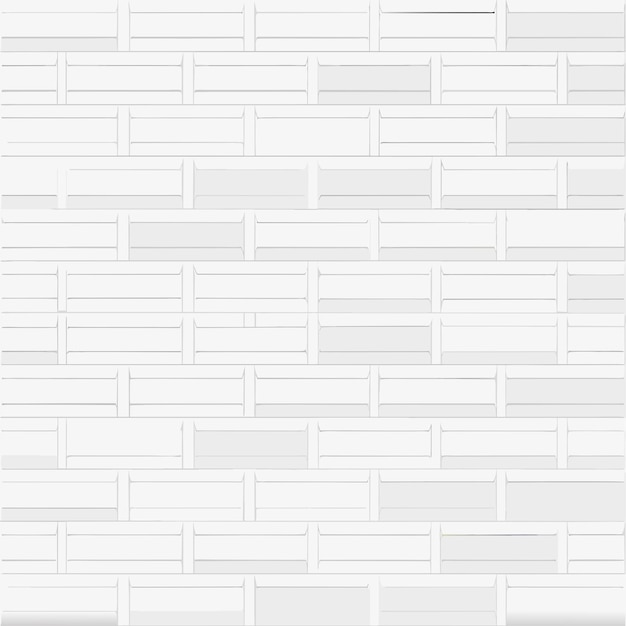 Vector white brick wall texture