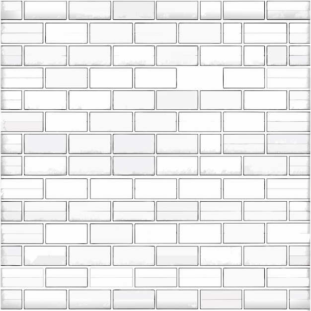 Vector white brick wall texture