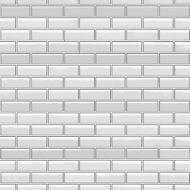 Vector white brick wall texture