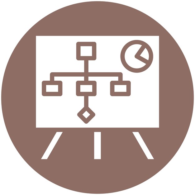 白と茶色のサインで時間が書かれている図が描かれています