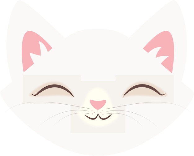 Premium Vector | White Cat