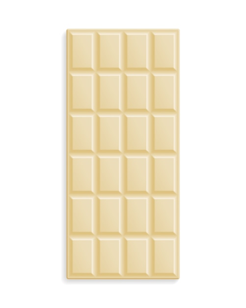 Vector white chocolate bar